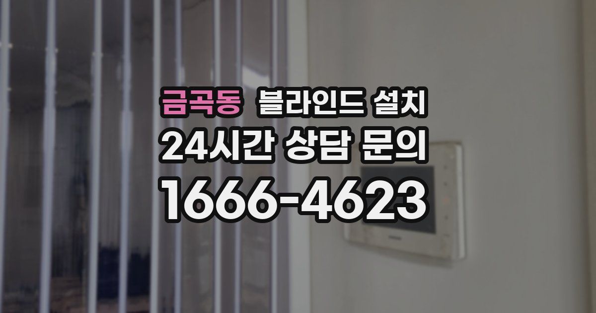 금곡동 블라인드 설치