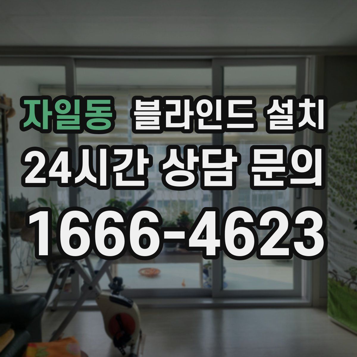 자일동 블라인드 설치