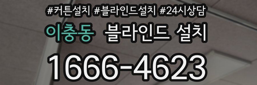 이충동 블라인드 설치