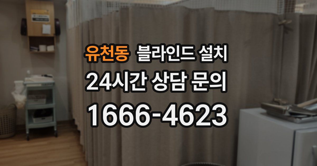 유천동 블라인드 설치