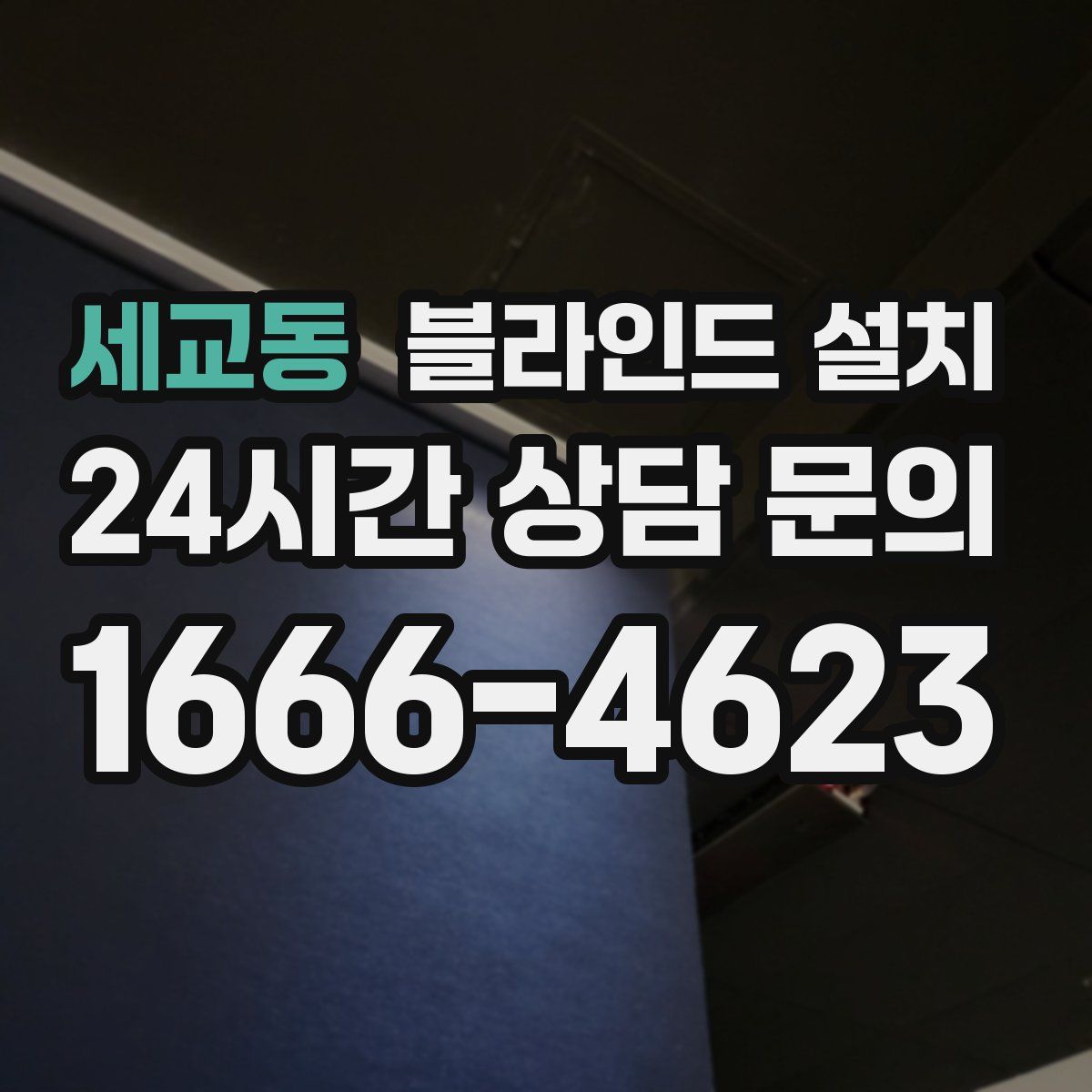 세교동 블라인드 설치