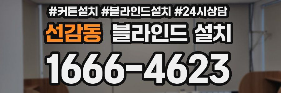 선감동 블라인드 설치