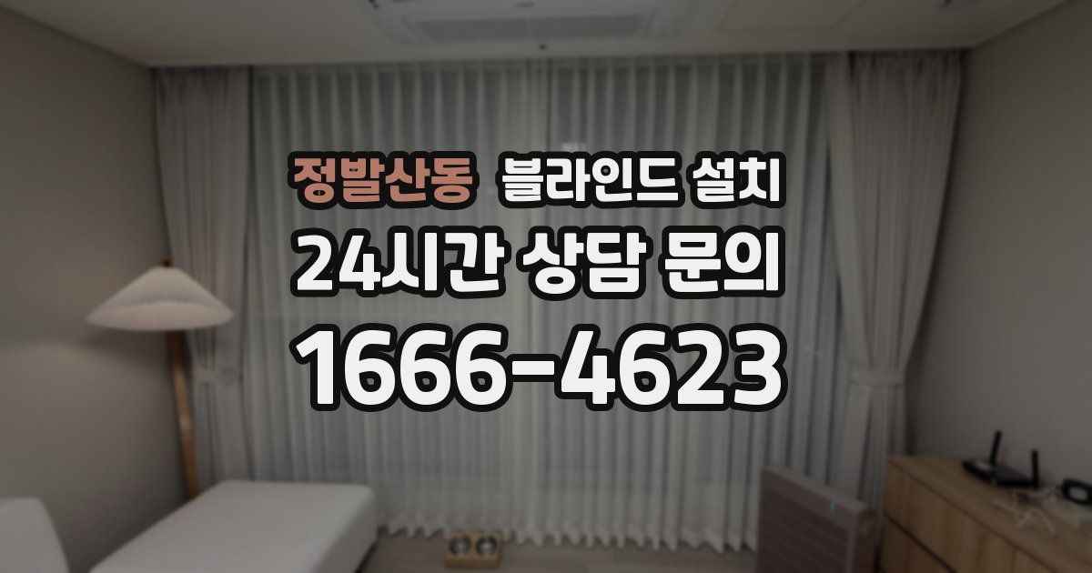 정발산동 블라인드 설치