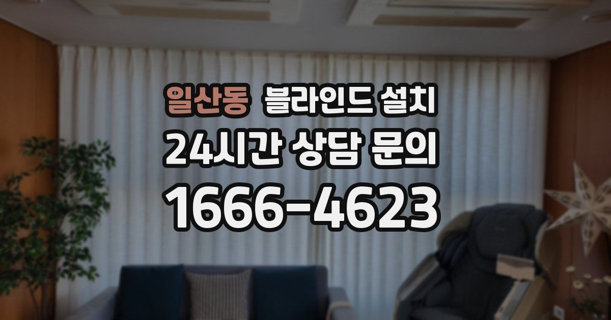 일산동 블라인드 설치