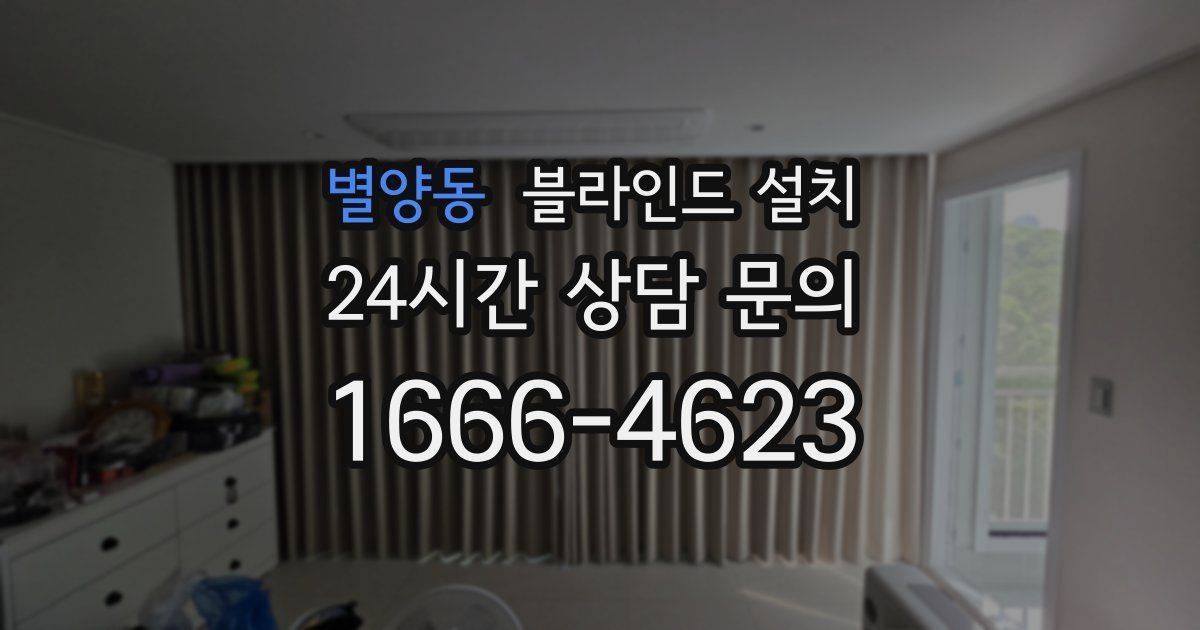 별양동 블라인드 설치