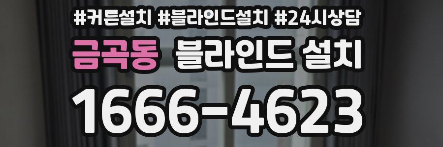 금곡동 블라인드 설치