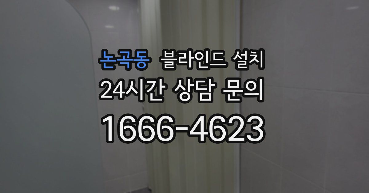 논곡동 블라인드 설치