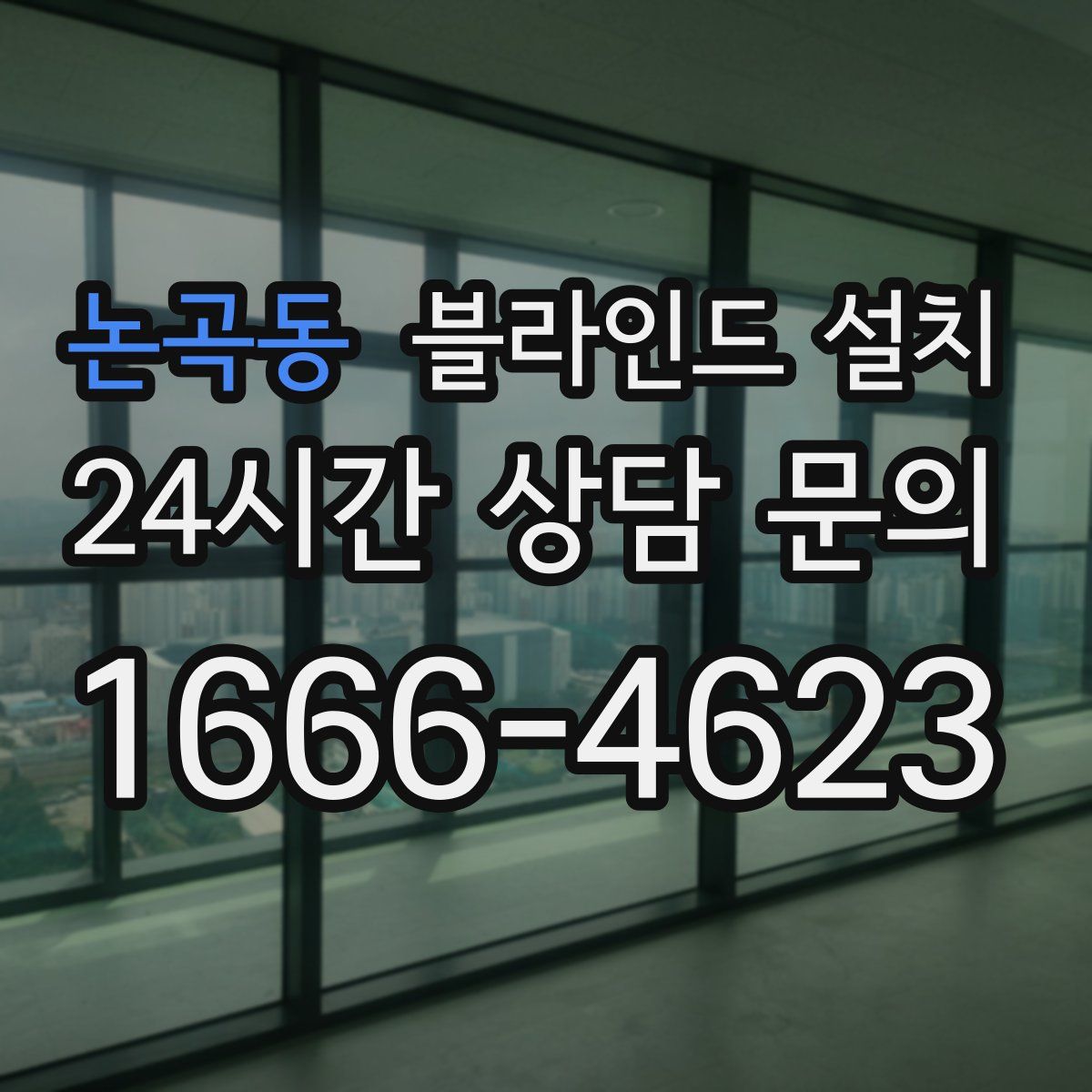 논곡동 블라인드 설치