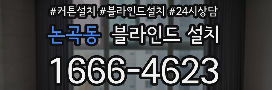 논곡동 블라인드 설치
