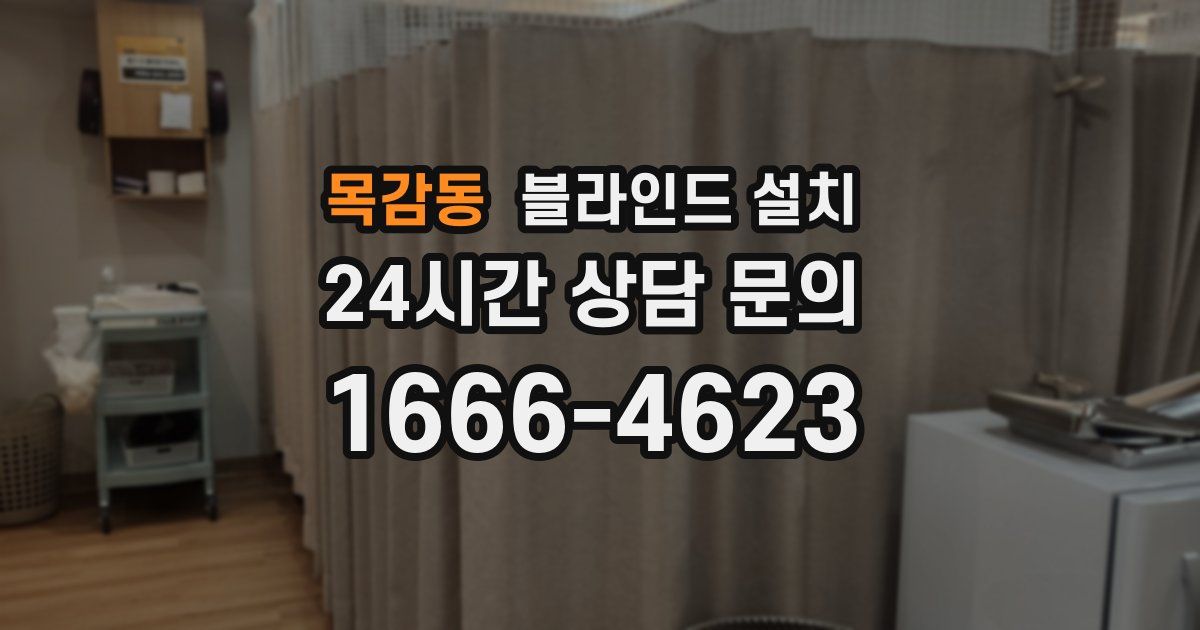 목감동 블라인드 설치