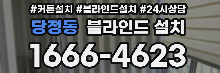 당정동 블라인드 설치