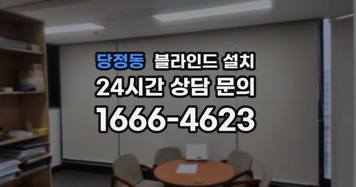 당정동 블라인드 설치