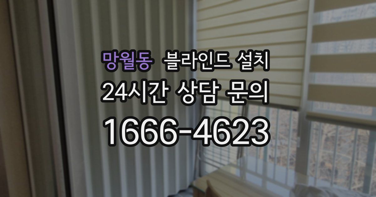 망월동 블라인드 설치