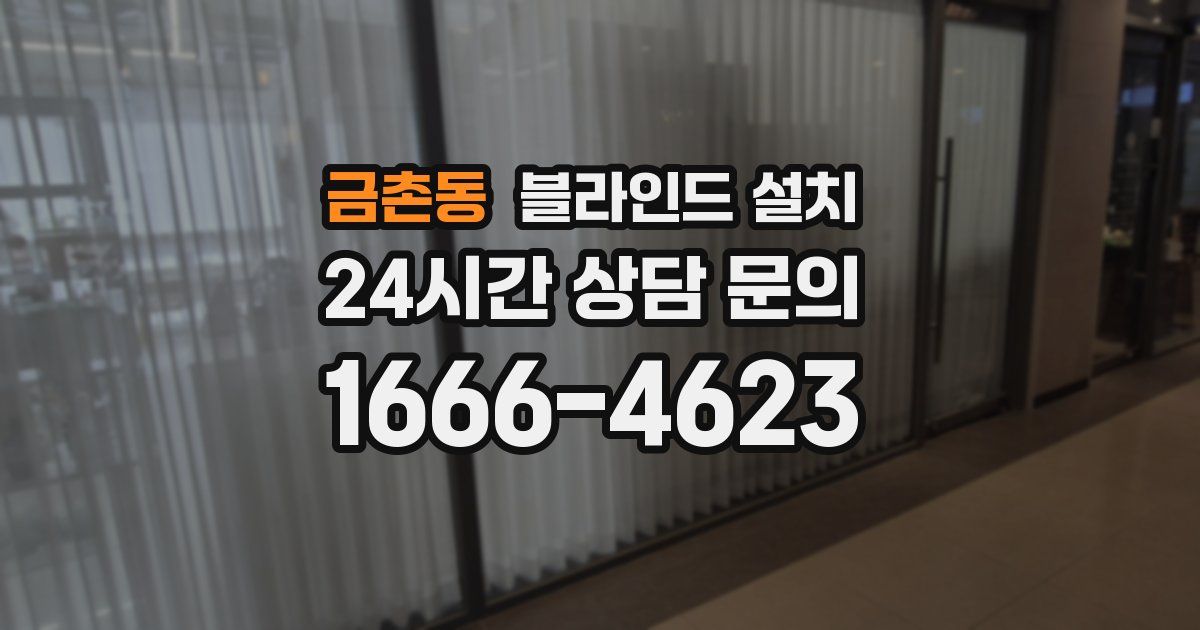 금촌동 블라인드 설치
