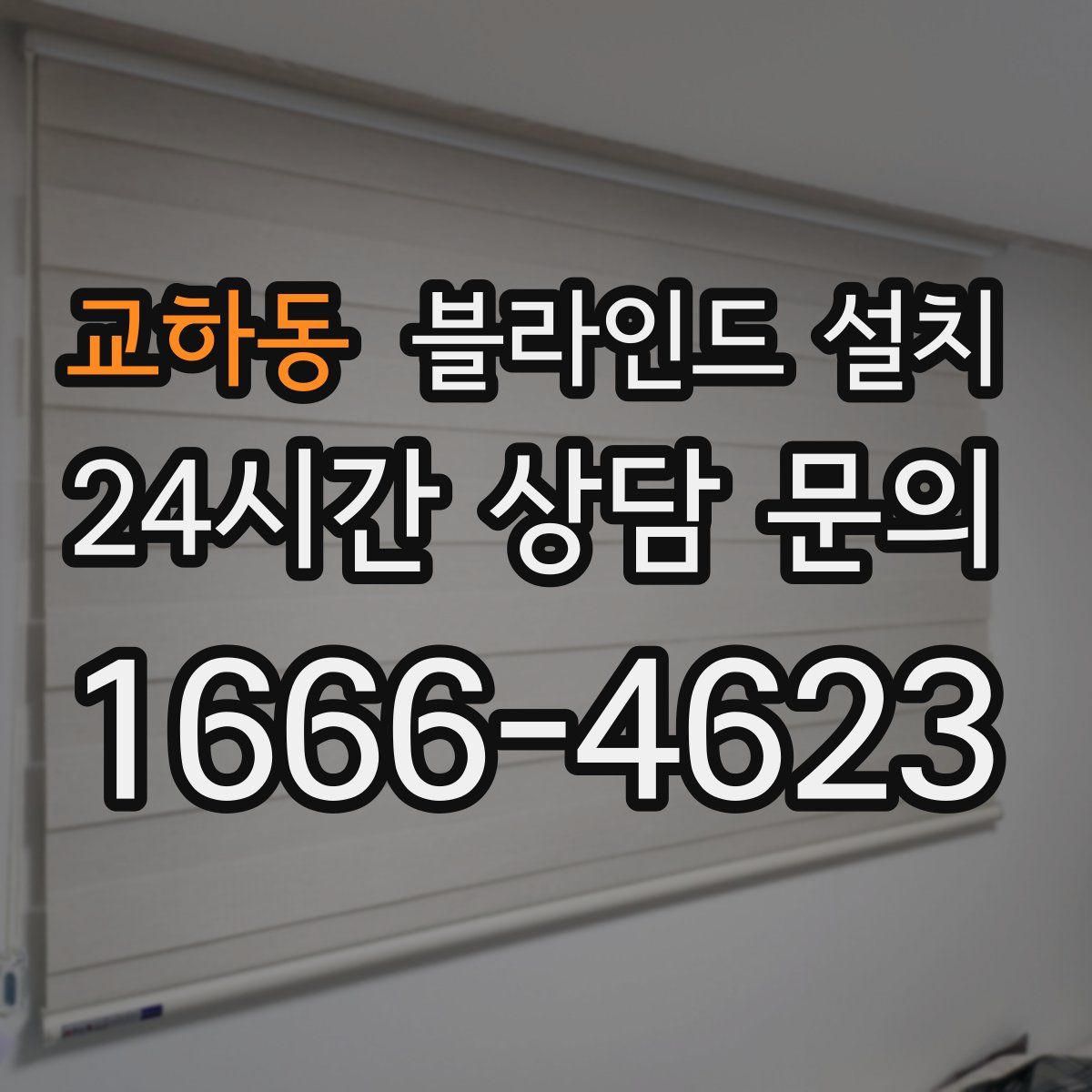 교하동 블라인드 설치