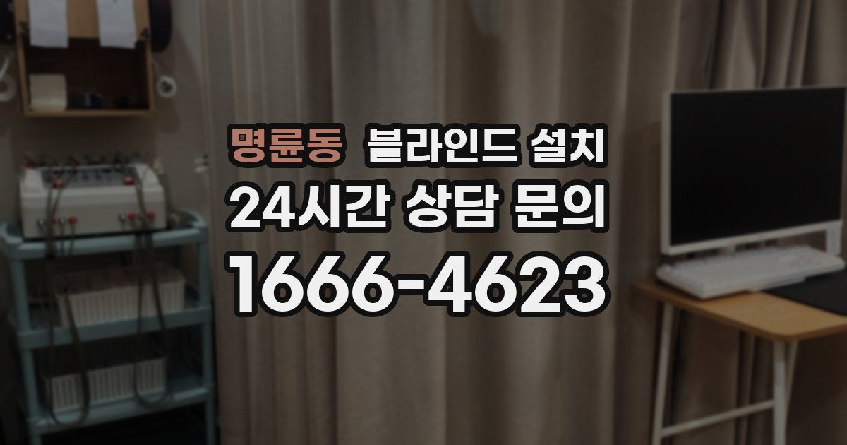 명륜동 블라인드 설치
