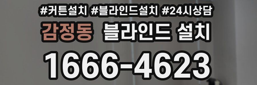 감정동 블라인드 설치