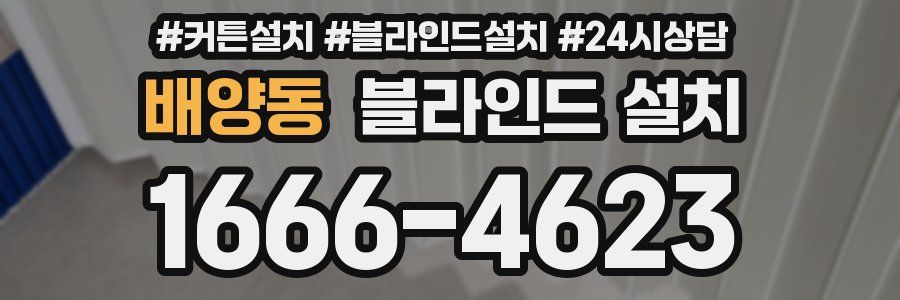 배양동 블라인드 설치