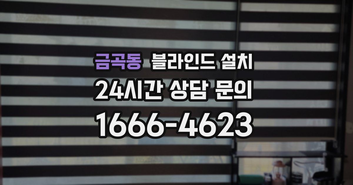 금곡동 블라인드 설치