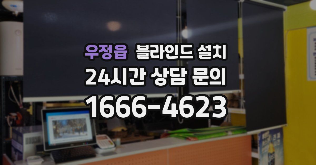 우정읍 블라인드 설치