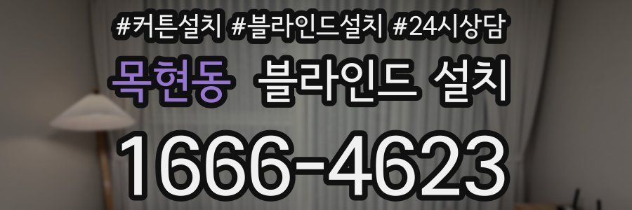목현동 블라인드 설치