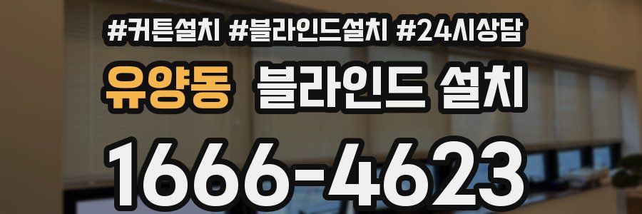 유양동 블라인드 설치