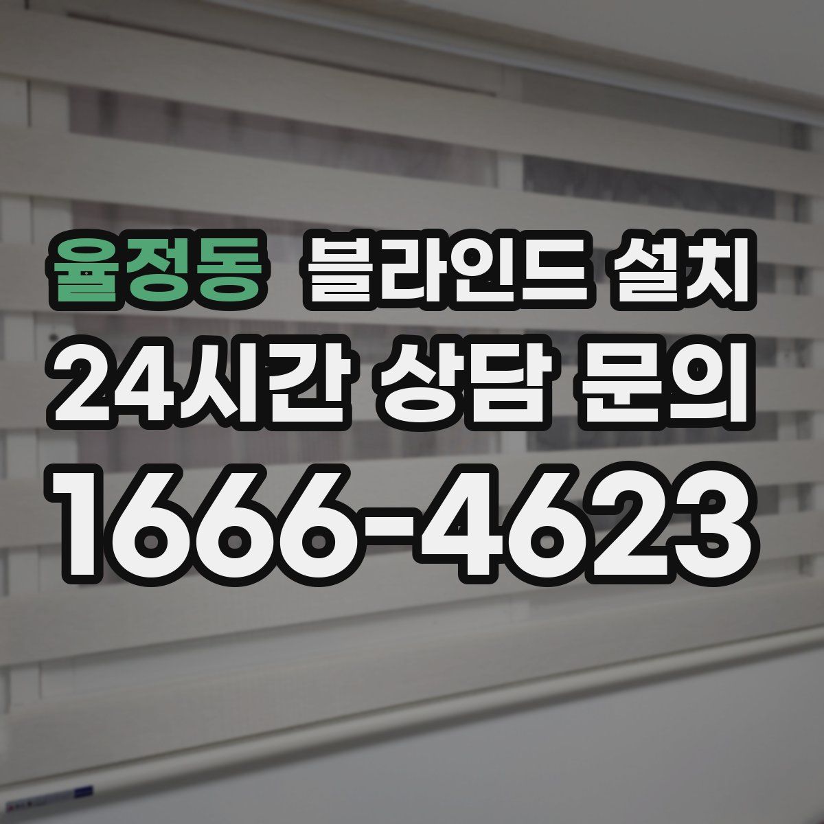 율정동 블라인드 설치