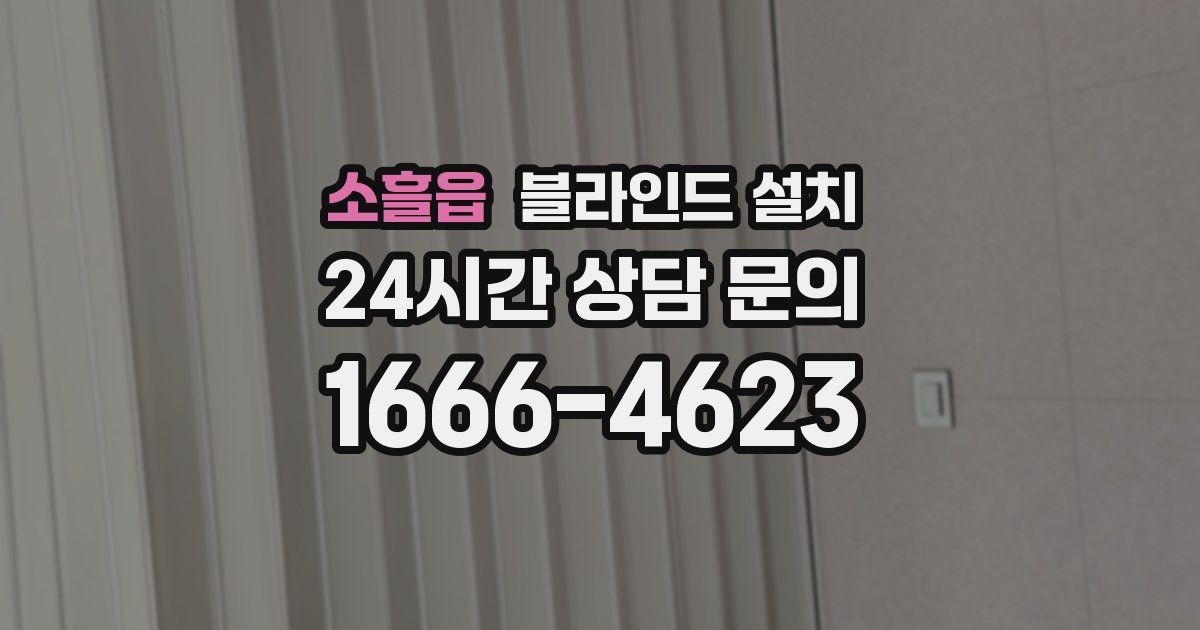 소흘읍 블라인드 설치