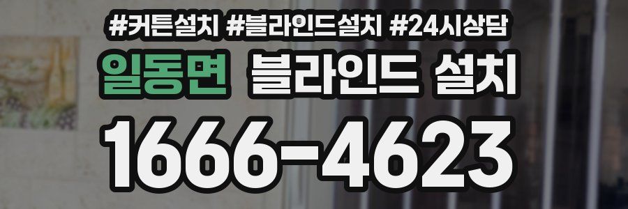 일동면 블라인드 설치