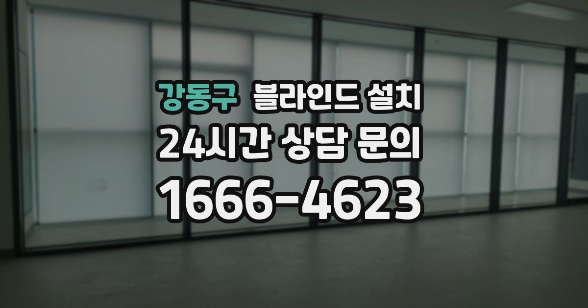 강동구 블라인드 설치