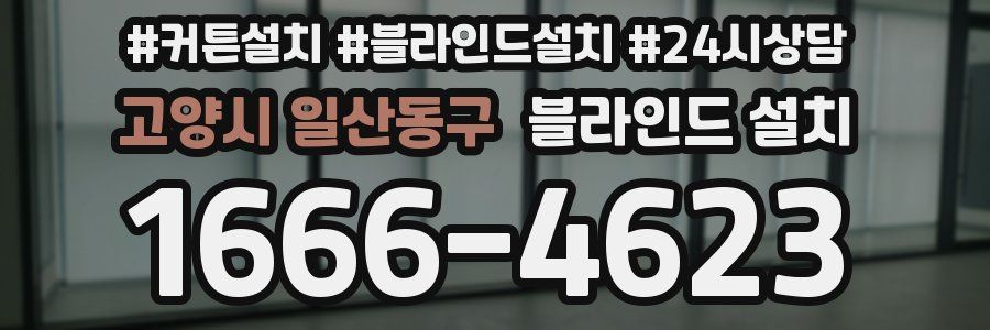 고양시 일산동구 블라인드 설치