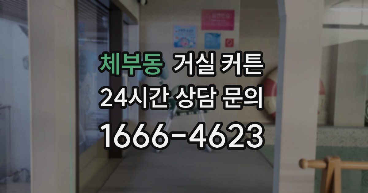 체부동 거실 커튼