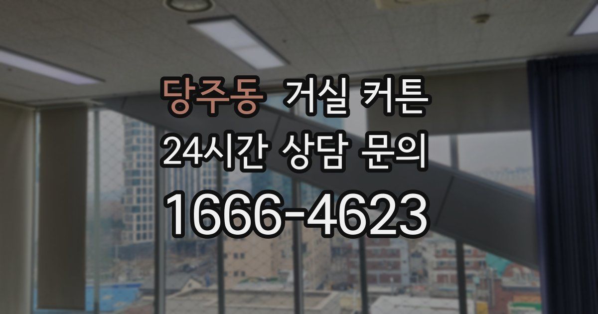 당주동 거실 커튼