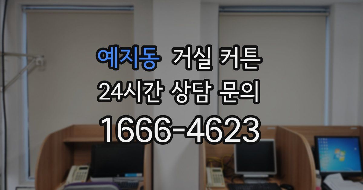 예지동 거실 커튼