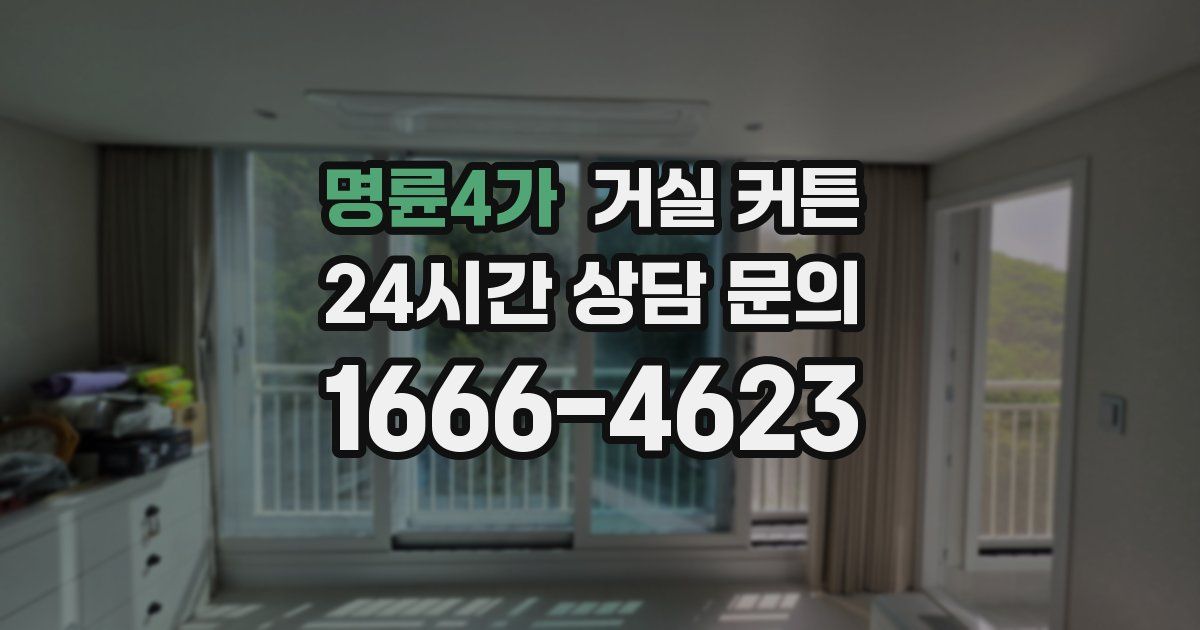 명륜4가 거실 커튼