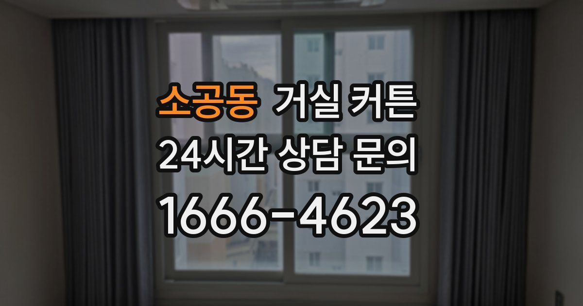 소공동 거실 커튼