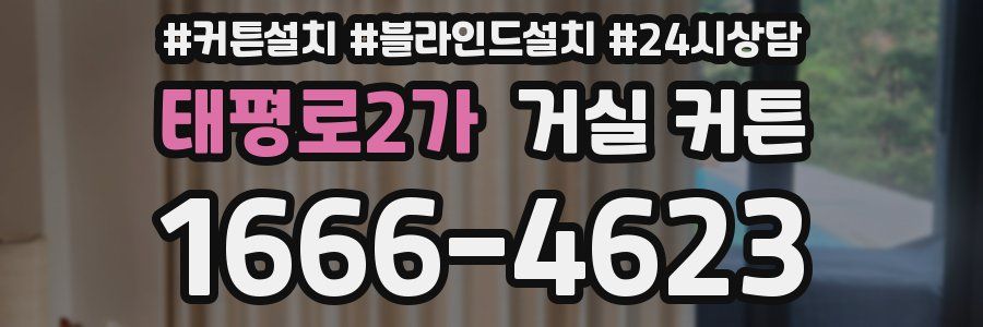 태평로2가 거실 커튼