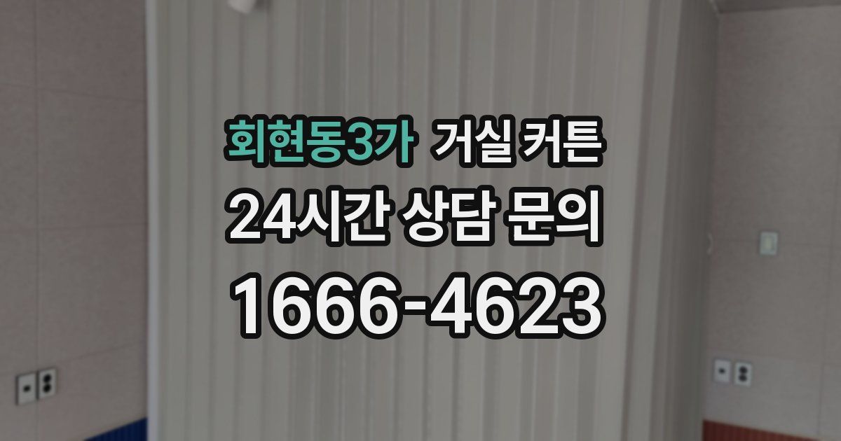 회현동3가 거실 커튼