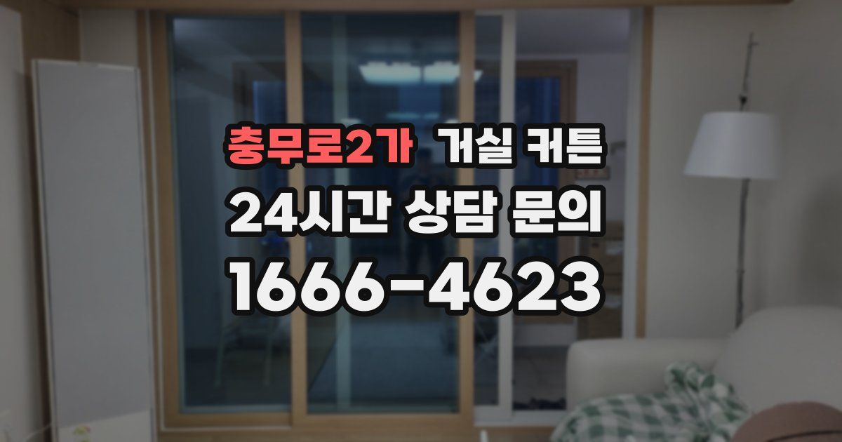 충무로2가 거실 커튼