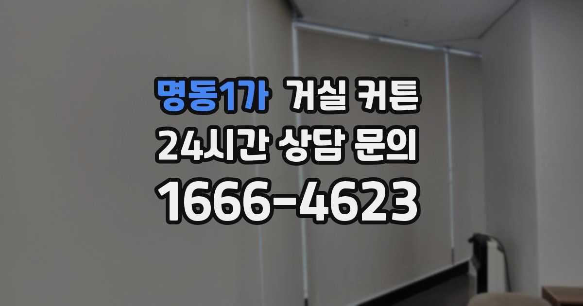 명동1가 거실 커튼