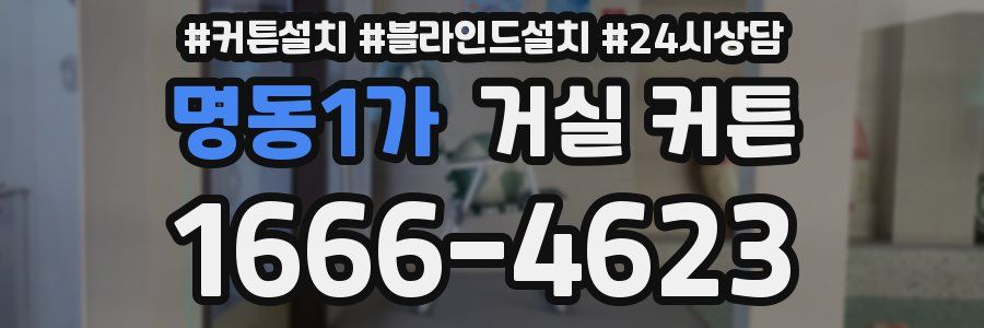명동1가 거실 커튼