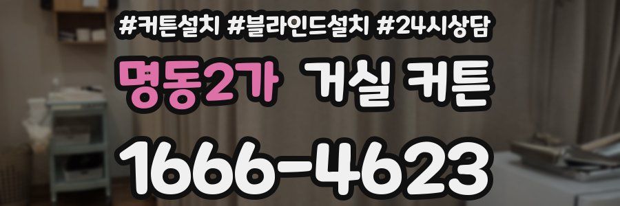 명동2가 거실 커튼