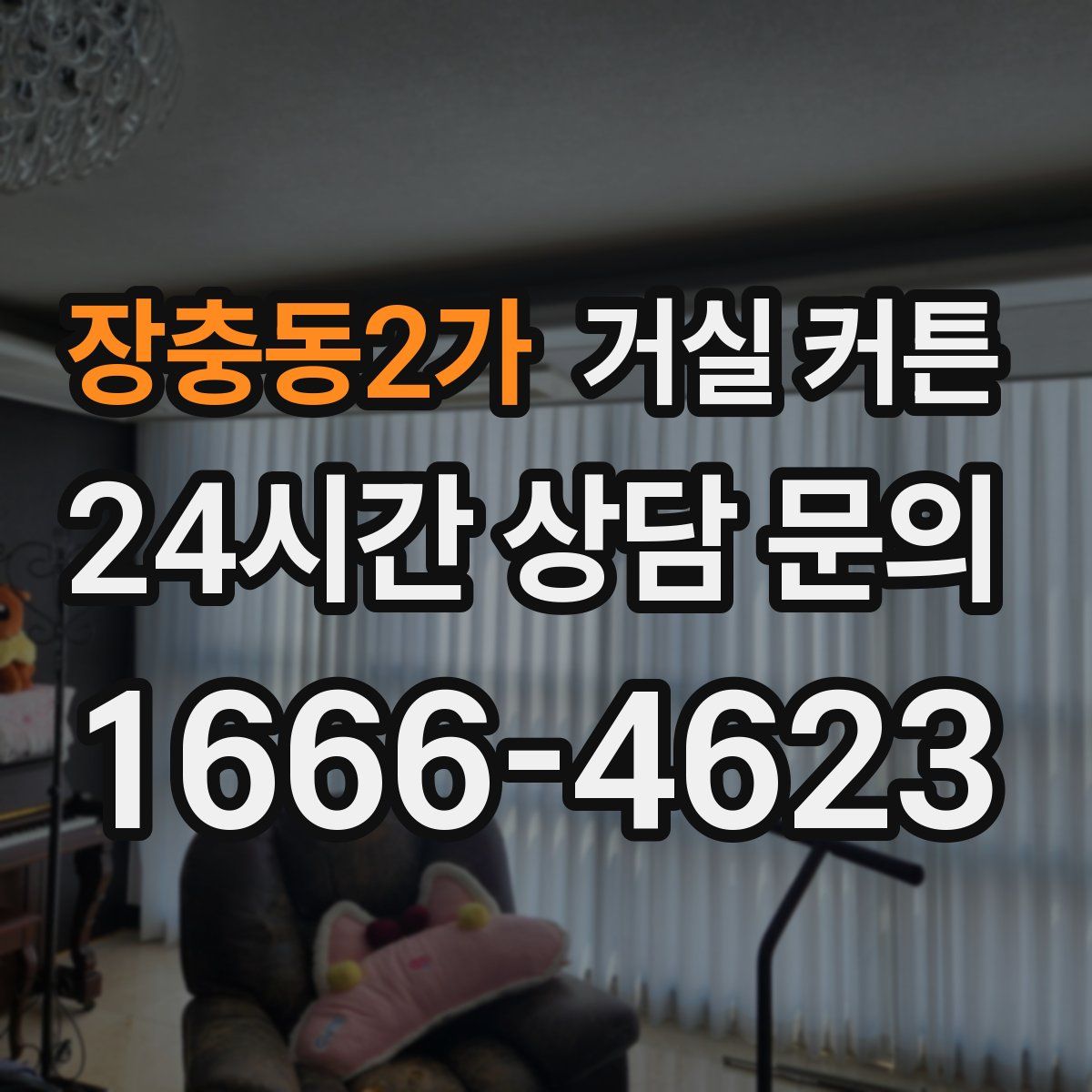 장충동2가 거실 커튼