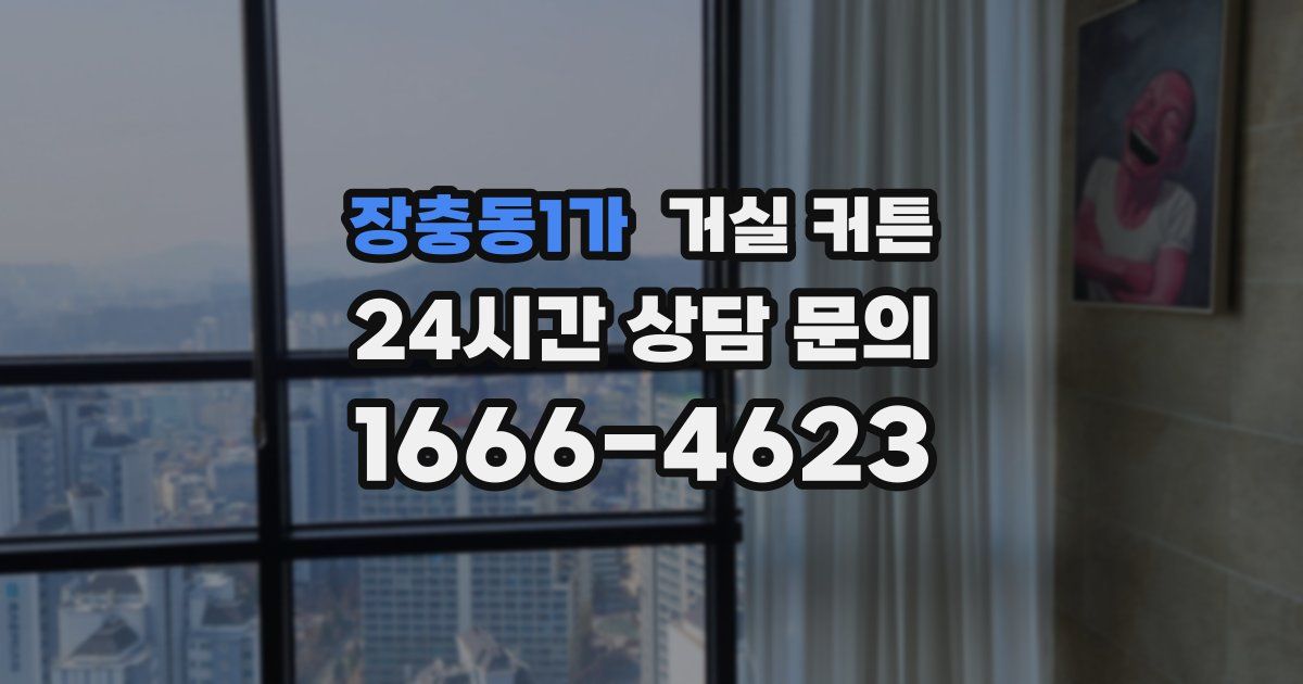 장충동1가 거실 커튼