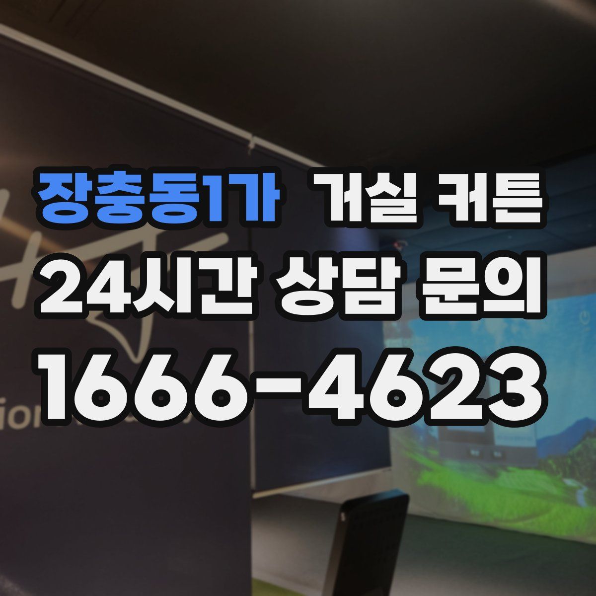 장충동1가 거실 커튼
