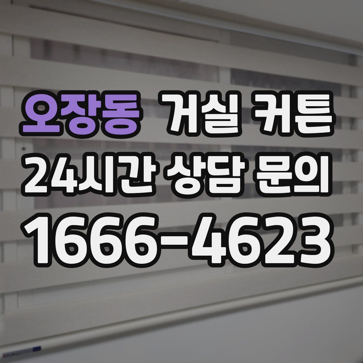 오장동 거실 커튼