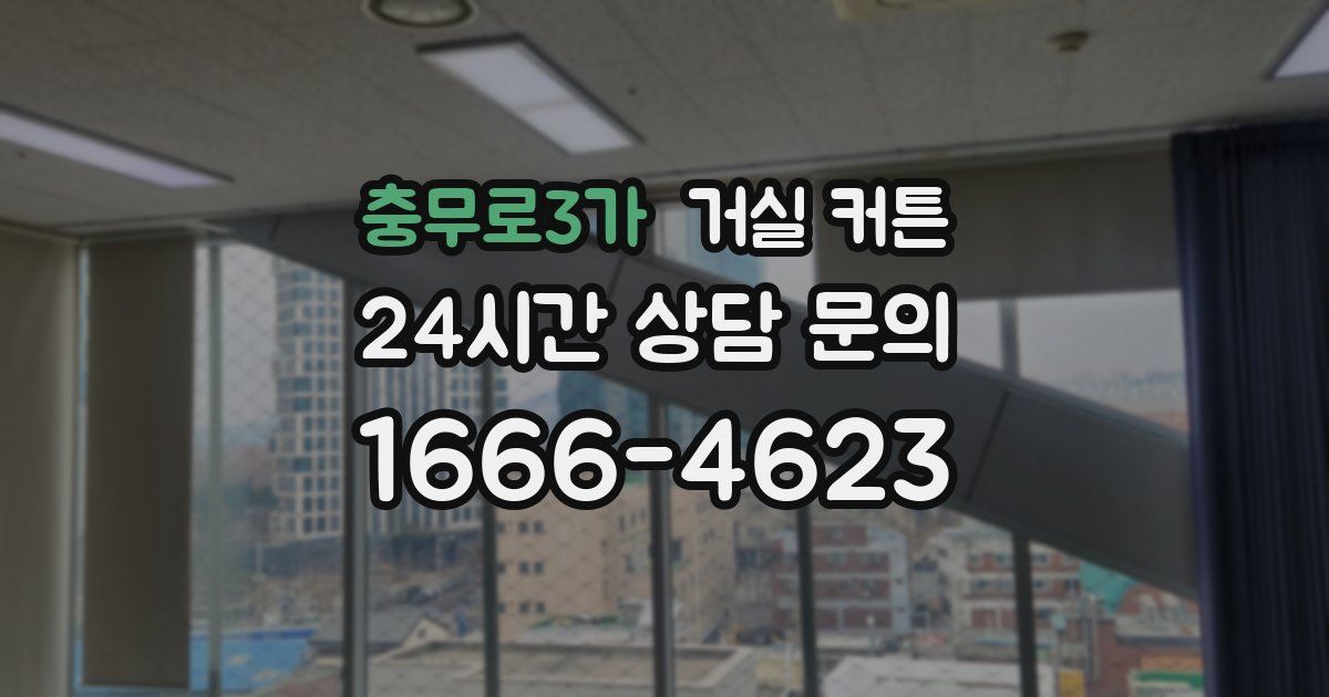 충무로3가 거실 커튼