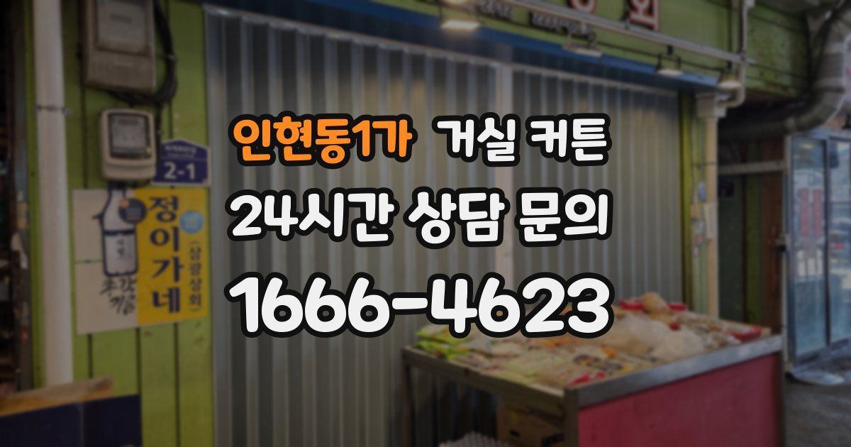 인현동1가 거실 커튼