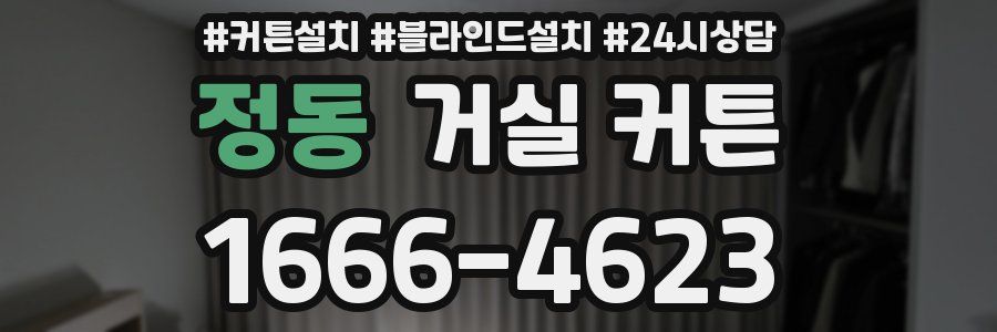 정동 거실 커튼