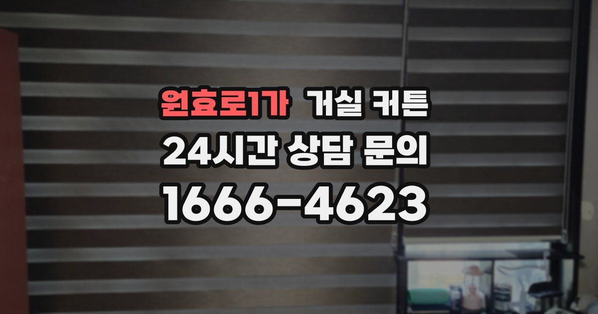 원효로1가 거실 커튼